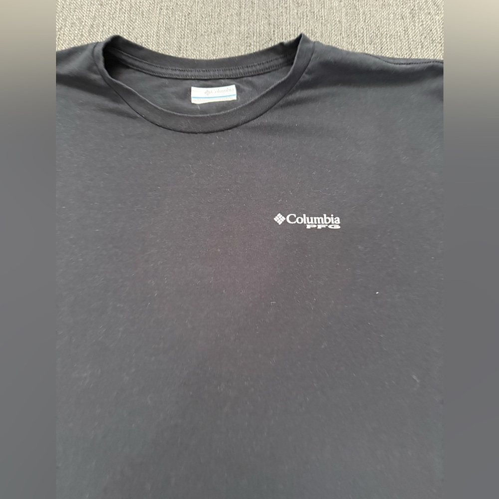 Columbia Men's Classic Black short sleeve Tee Omni shade lightweight XXL/2TG